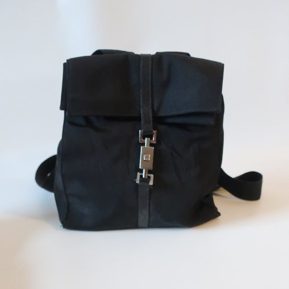 Womens Gucci Black 003-0236-3754 Mixed Media Backpack Bag * - Picture 6 of 16